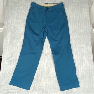Haggar Life Khakis Sz 34x32 Relaxed Straight Leg Turqouise Blue